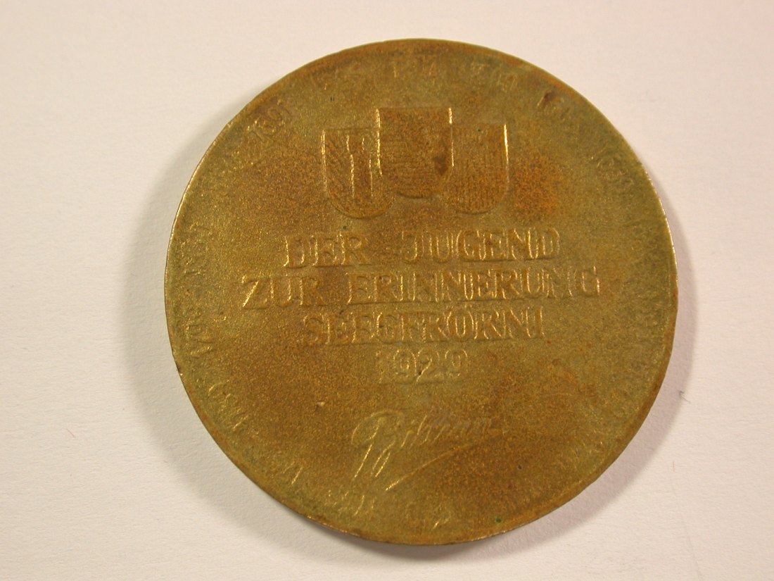  15012 Schweiz Zürich 1929 Seegfrörni 34mm 14,46 Gr. Orginalbilder   