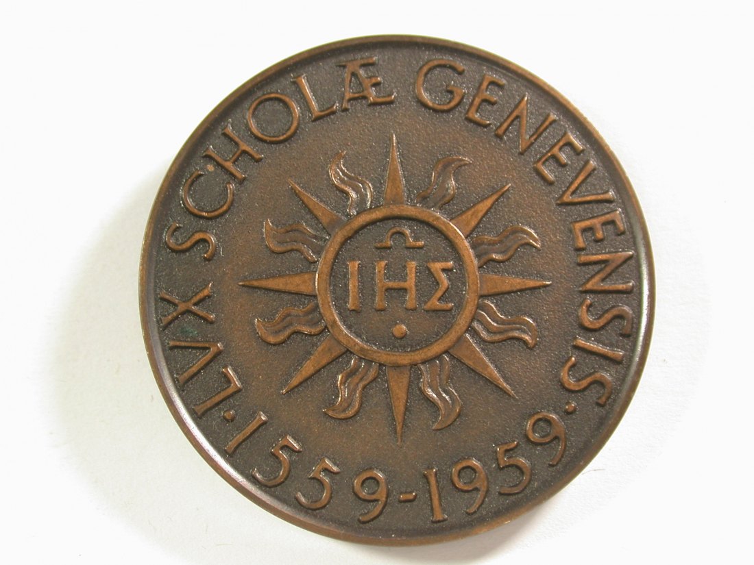  14201 Genf 400 J. Schulwesen 1959  43mm, 43,87 Gramm in ST Orginalbilder   