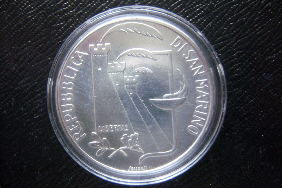  San Marino, 1000 Lire 1988, Olympiade Seoul,Silber   