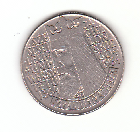  10 Zlotych 1964 600 Jahre Universität Kraukau (G915)   