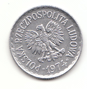  1 Zloty Polen 1974 (G424)   
