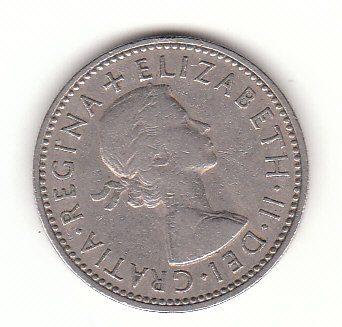  1 Shilling  Großbritannien 1956 Wappen von England (B771)   