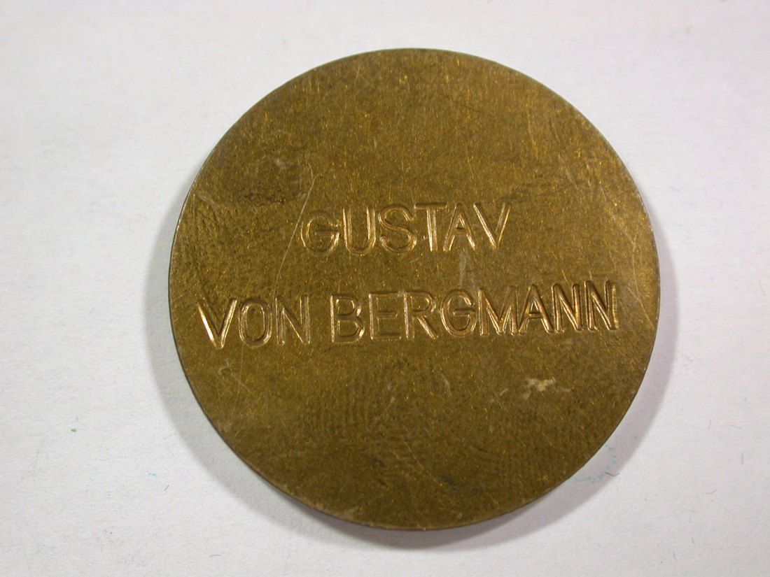  A004 Medizin in Numis Gustav v.Bergmann Internist  30mm Orginalbilder   