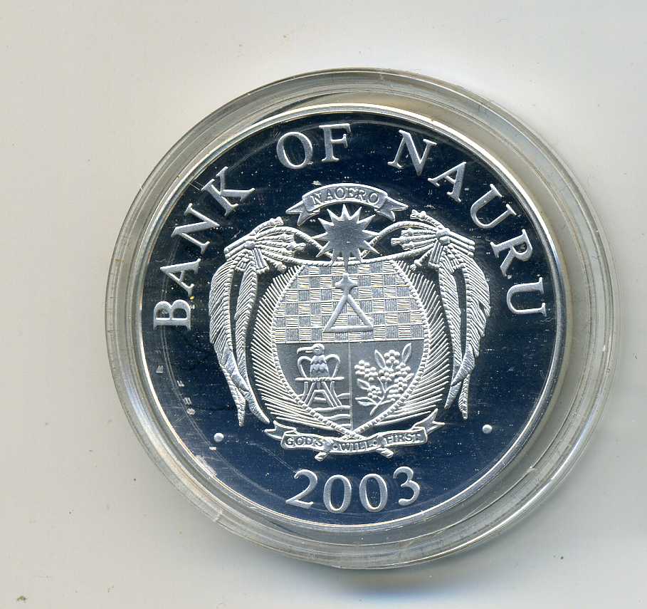  Nauru 10 Dollar 2003 Skulpturmünze Reichstag Berlin Originalkapsel + Zertifikat nur 2000 Stück   