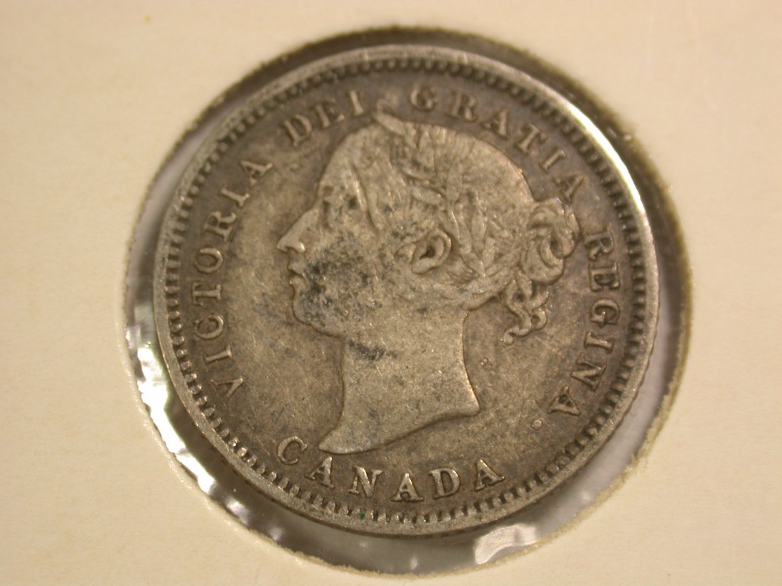  A103 Kanada Victoria  10 Cent 1886 in ss (VF) Orginalbilder   