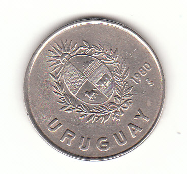  1 Peso Uruguay 1980 (B837)   