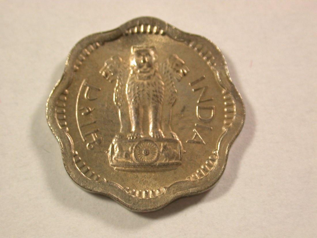  A009 Indien  2 Paise 1963 in f.unc  Orginalbilder   