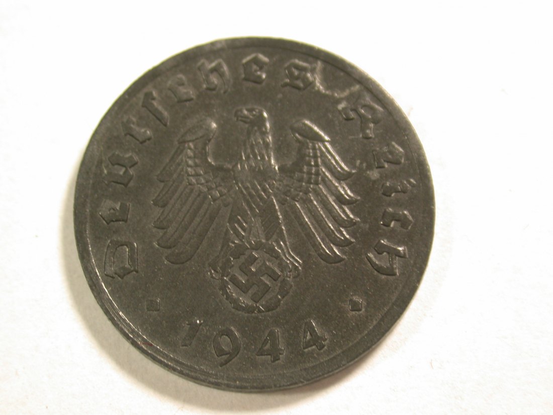  A108 3.Reich  1 Pfennig 1944 G in vz Orginalbilder   
