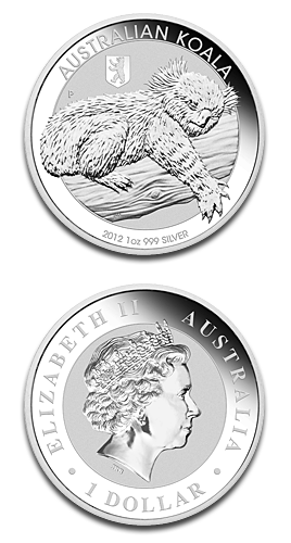  AUSTRALIEN 2012 KOALA PRIVY BERLIN 1 $ Silber st   