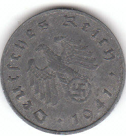 Deutschland (C008)  b. 10 Pfennig 1941 A Zink siehe scan