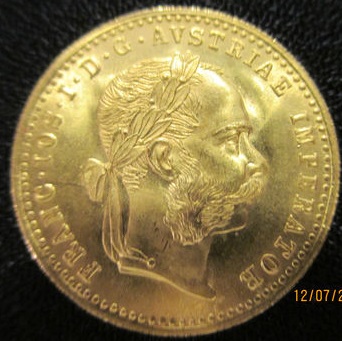 Österreich, 1 Dukat 1915, Kaiser Franz Joseph I. 986 Gold / ST.