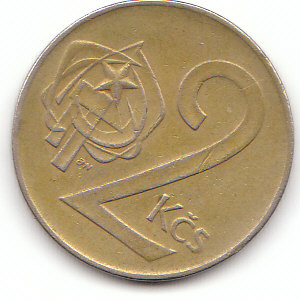 Tschechoslowakei (C014)b. 2 Kronen 1974 siehe scan