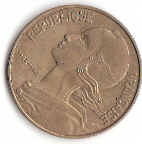 Frankreich (C038)b. 20 Centimes 1970 siehe scan