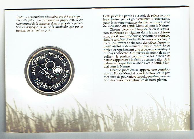  500 Forint Ungarn 1988 PP(Wiesenweihe)(g1258)   