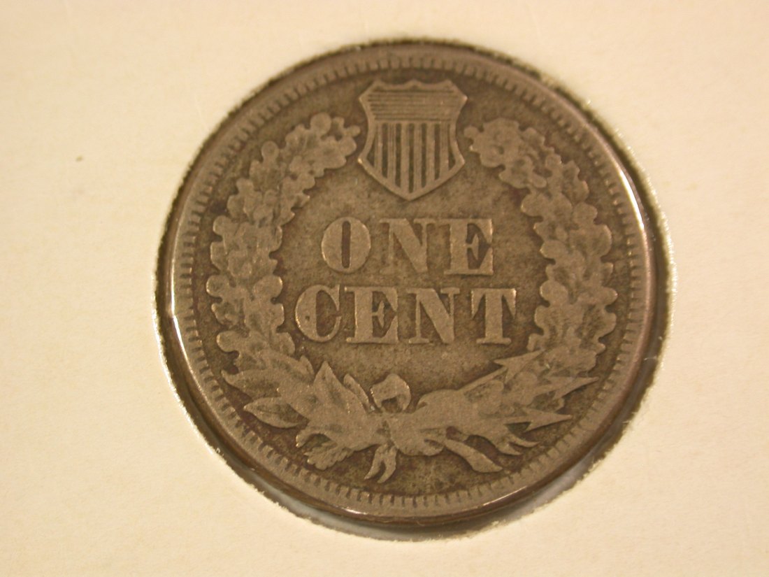  A112 USA  1 Cent Indian Head 1862 in ss/ss+ (VF)   Orginalbilder   