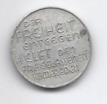  SELTEN !!! 3. Reich, NSDAP - HITLERbewegung in ÖSTERREICH: Spendenmarke über 50 Groschen. SELTEN !!!   