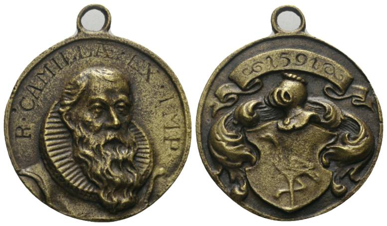  Medaille Messing; 24 g; Ø 41 mm   