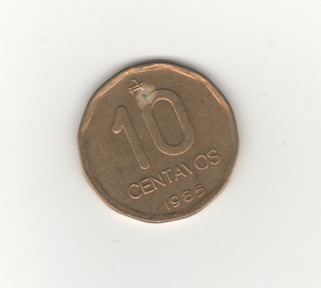  Argentinien 10 Centavos 1985   