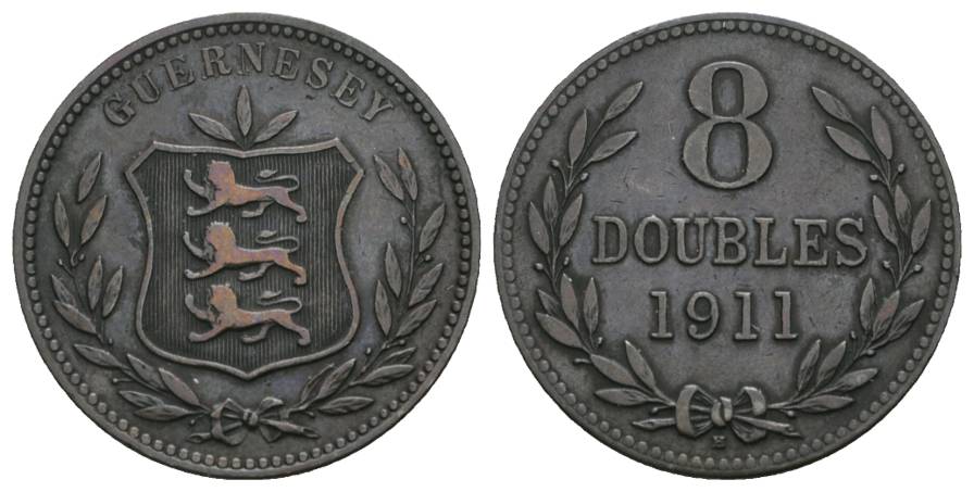  Guernsey, 8 Doubles 1911   