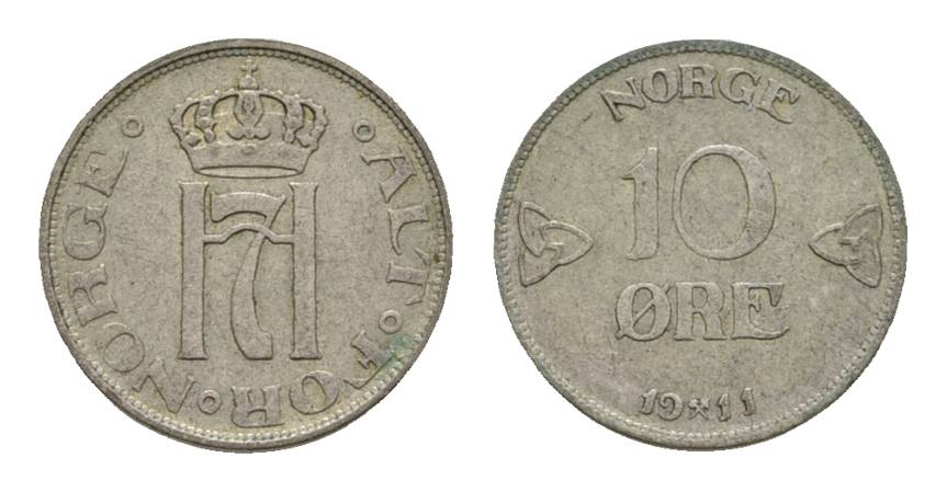  Norwegen, 1 Kleinmünze 1911   