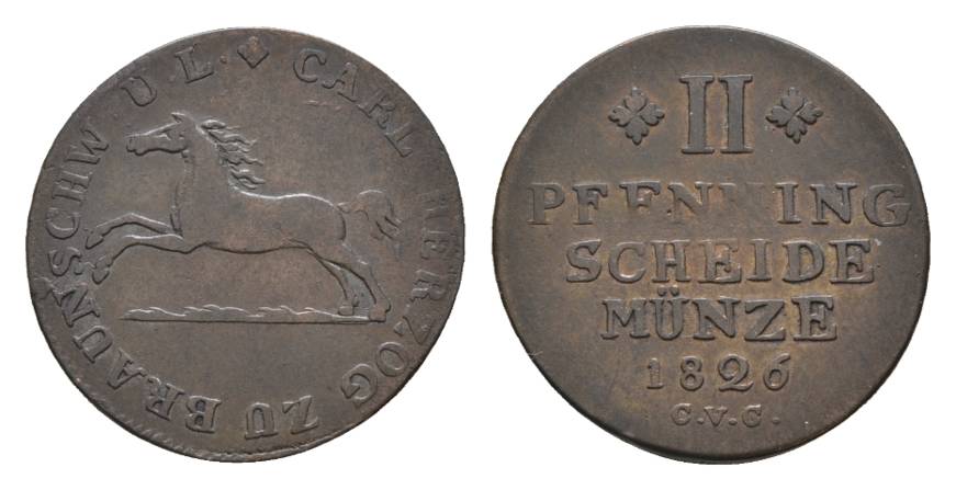 Altdeutschland, Kleinmünze 1826   