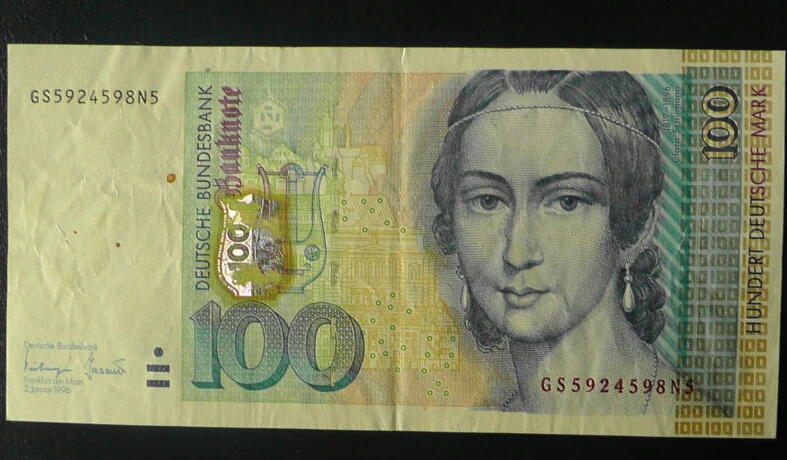 100 DM Deutsche Mark 1996 Fehldruck sehr selten