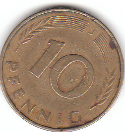 Deutschland (C058)b. 10 Pfennig 1978 J siehe scan