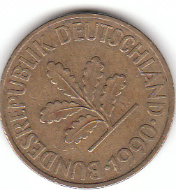 Deutschland ((C061)b. 10 Pfennig 1990 G siehe scan