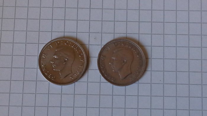  kleines Münzlot Sixpence Münzen Großbritannien (k519)   