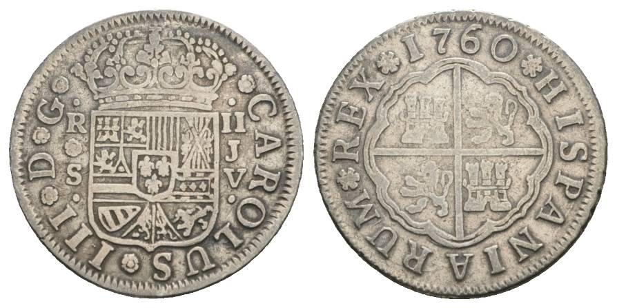  Spanien, Kleinmünze 1760   