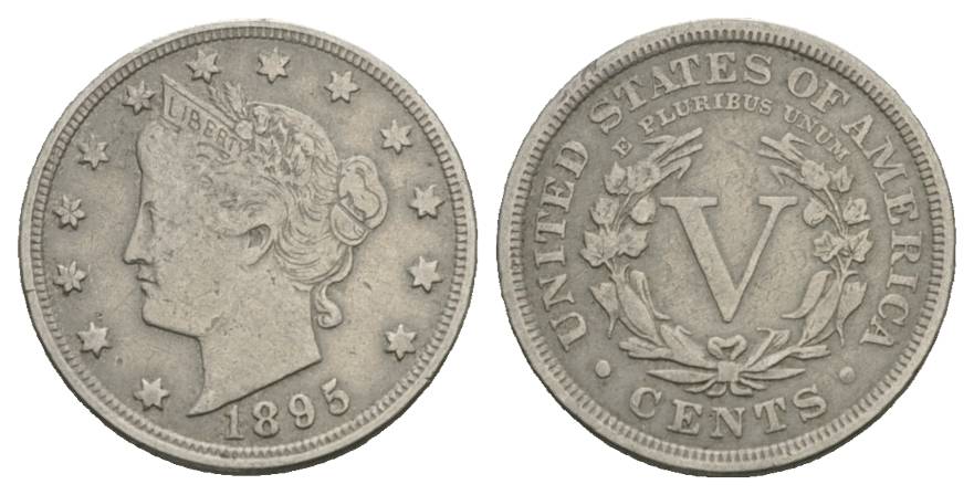  USA, 5 Cent 1895   