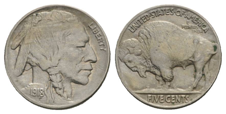  USA, 5 Cent 1918   