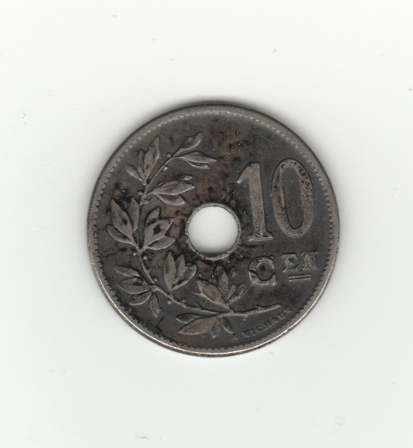  Belgien 10 Centimes 1904 flämisch   