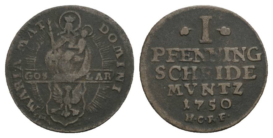  Altdeutschland, Kleinmünze 1750   