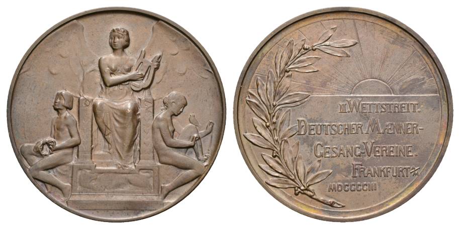  Frankfurt, Bronzemedaille 1903; Ø 50 mm; 48 g   