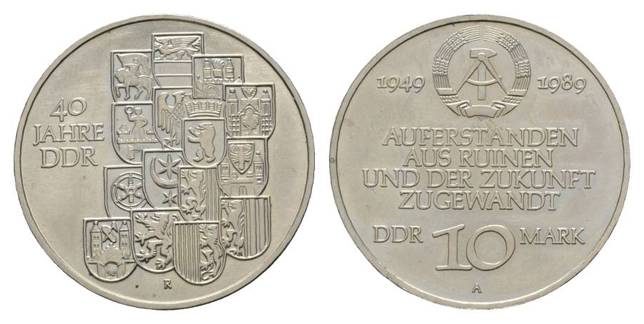  DDR, 10 Mark 1989, J. 1630   