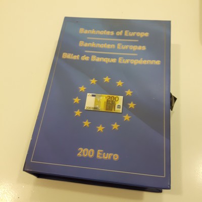  Medaille 'Banknoten Europas - 200€ Schein'   FM-Frankfurt   Gewicht: 110g   PP   