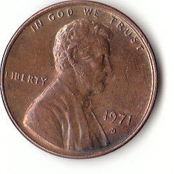 USA (C114)b. 1 Cent 1971 D siehe scan