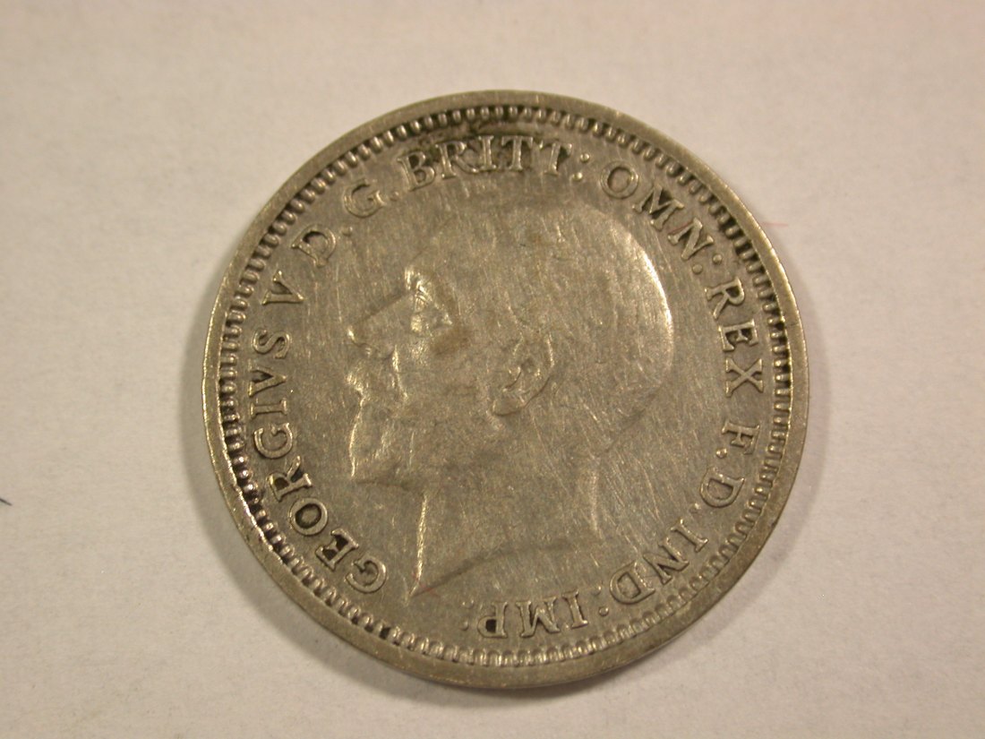  B08 Großbritannien 3 Pence 1934 in ss/ss+   Originalbilder   