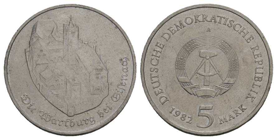  DDR, 5 Mark 1982, J. 1586   