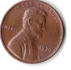 USA (C135)b. 1 Cent 1970 o. Mz siehe scan