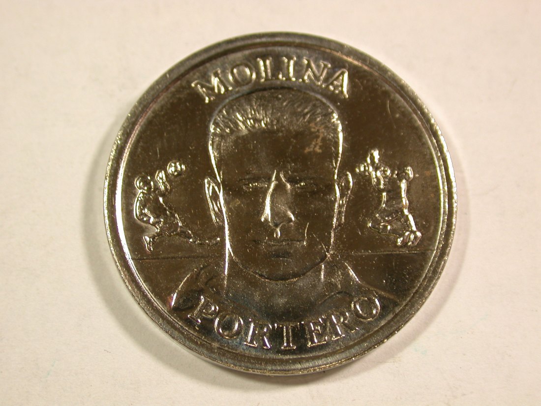  B41 Fußball Spanien 2000 Torhüter Molina Brasilien Medaille Originalbilder   