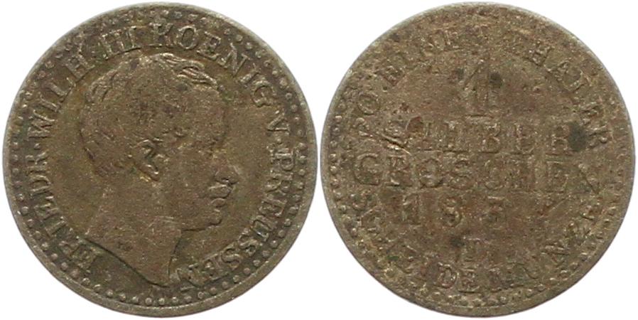  7422 Preußen Silbergroschen 1834 D   