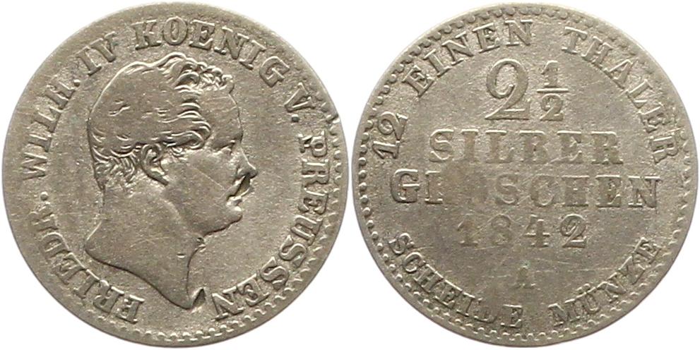  7426 Preußen 2 1/2 Silbergroschen 1842 A   