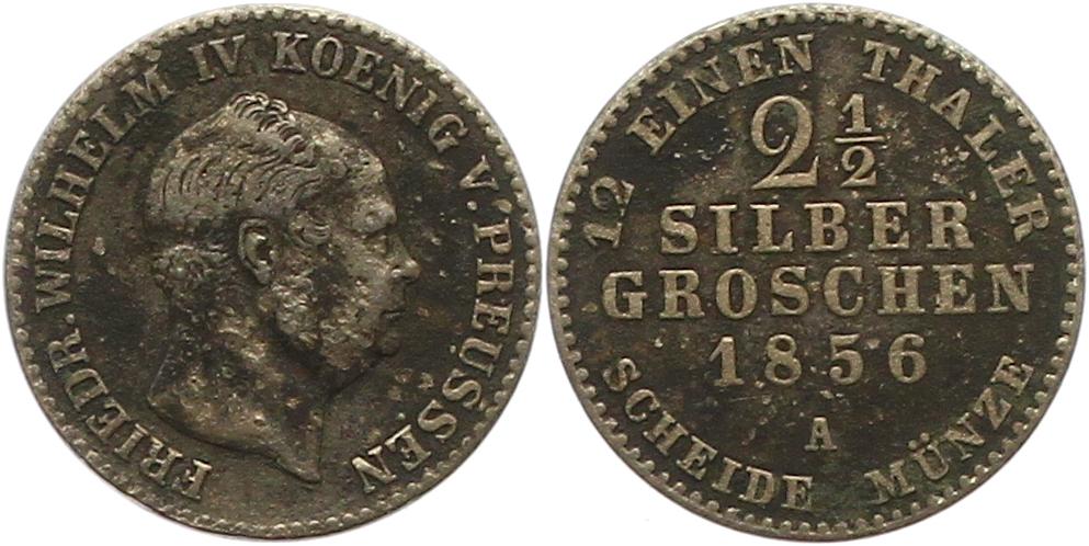  7435 Preußen 2 1/2 Silbergroschen 1856 A   