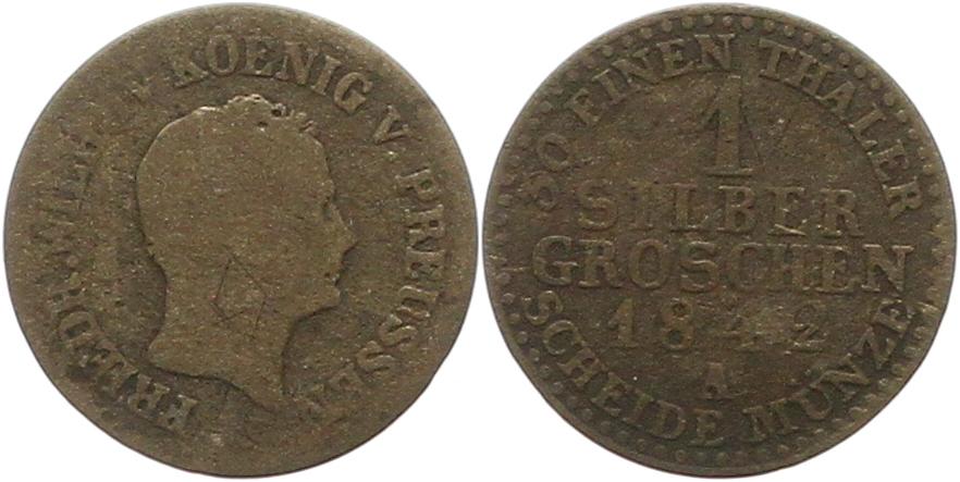  7439 Preußen 1 Silbergroschen 1842 A   