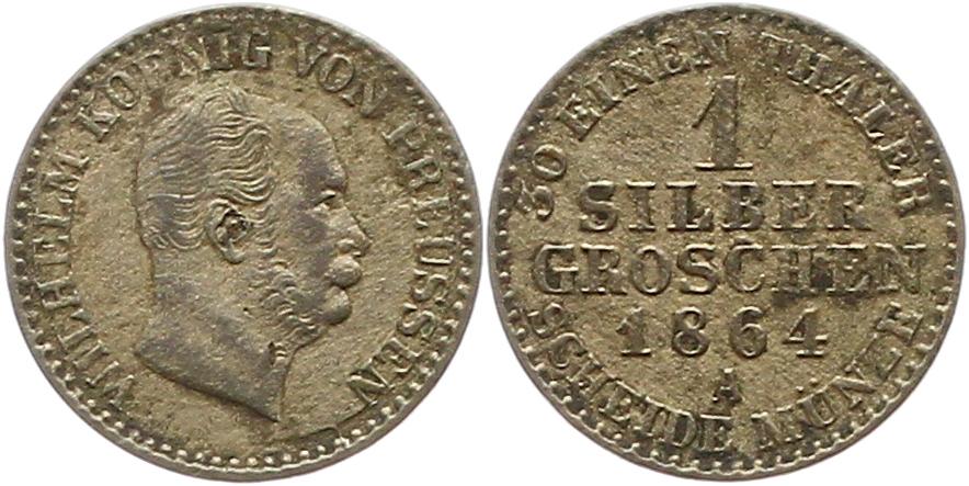  7473 Preußen 1 Silbergroschen 1864   