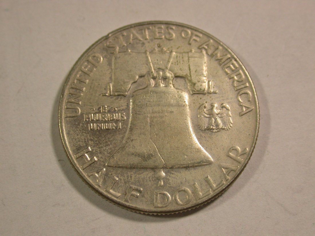  B42 USA  1/2 Dollar 1963 D in vz-st  Silber !  Originalbilder   
