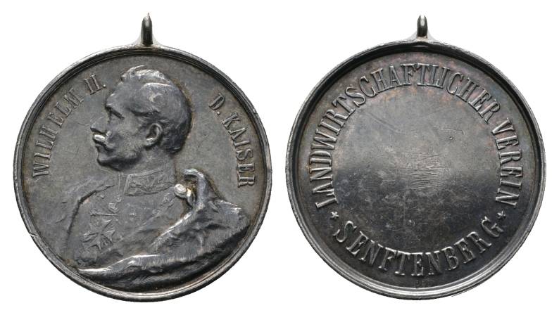  Brandenburg-Preußen, tragbare Medaille o.J.; AG, Ø 29 mm, 9,32 g   