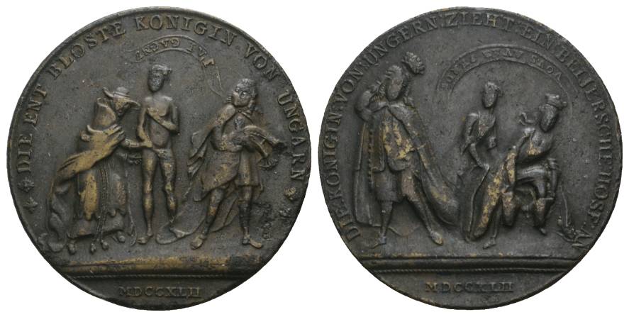  Bronzemedaille 1742; Ø 40 mm, 16,11 g   